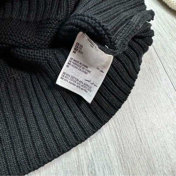 INC Women's NWT Modern Cowl Neck Color Block Off The Shoulder Sweater XS - Picture 7 of 7